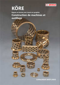 Catalogue coussinets avec inserts de graphite